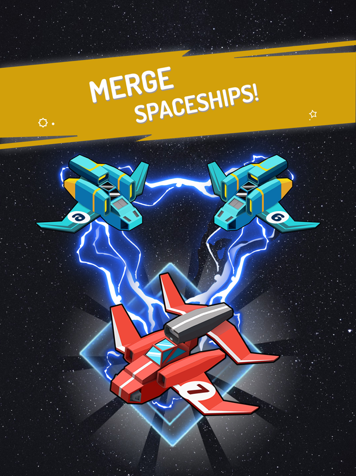 Spaceship Defender - Merge Fun