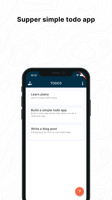 TODO 3: Only 3 tasks per day Screenshot