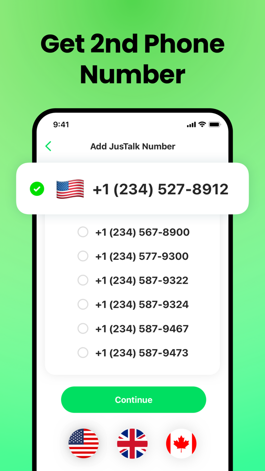 Second Phone Number - JusTalk - 2.4.1 - (iOS)