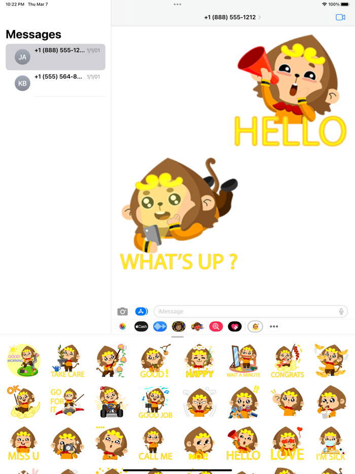 Magic Monkey Stickers for Chat