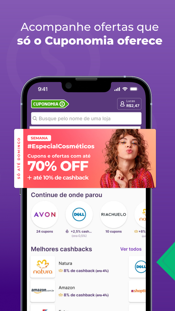 Cuponomia Cupons e Cashback