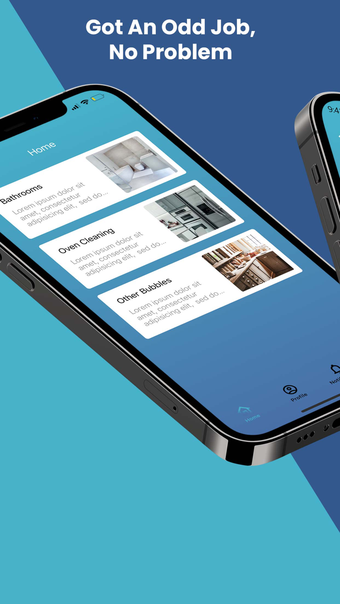 Bubbles Cleaning Service App