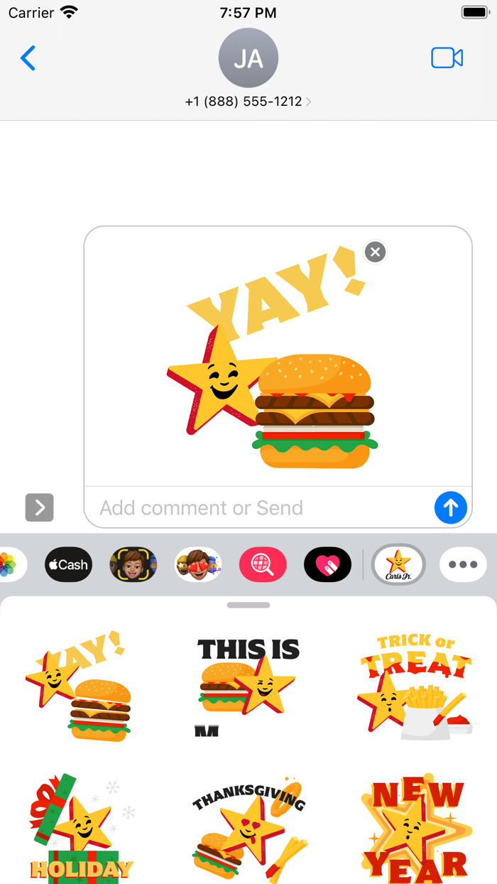 Carls Jr. Stickers