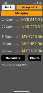 Malaysia Gold Price screenshot #1 for iPhone