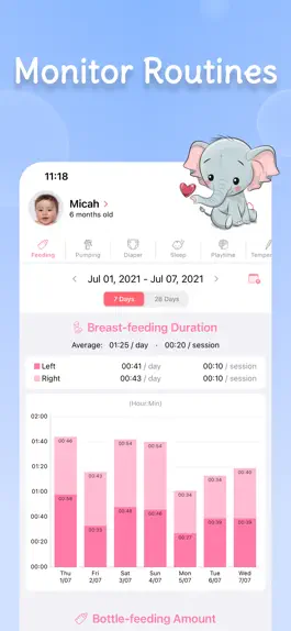 Game screenshot Newborn Tracker Baby App Adamo apk