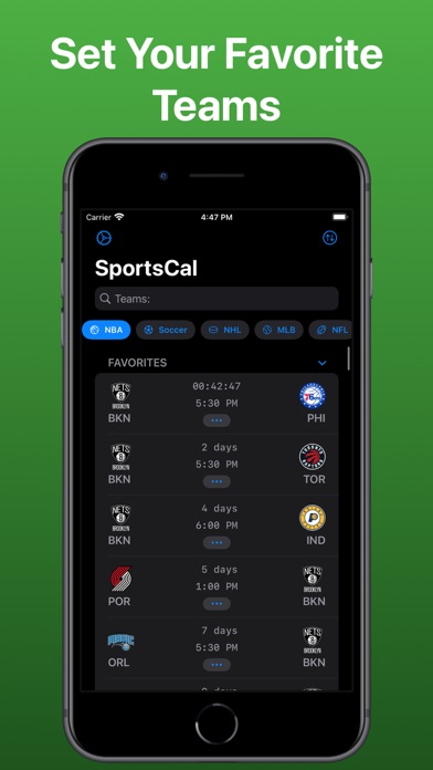 Sports Tracker & Game Alerts Screenshot