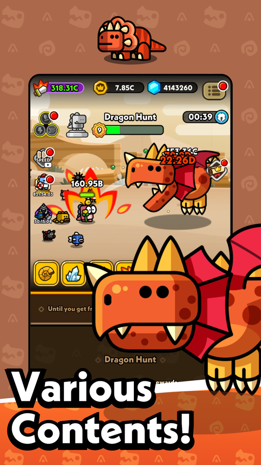 #7. Hero Dino®: Idle RPG (iOS) 来自: NLABSOFT Co., Ltd.