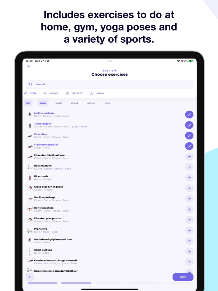 Workouts and Fitness Challenge