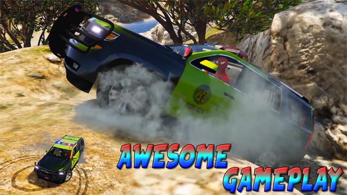 Police Chase Cop Car Driving