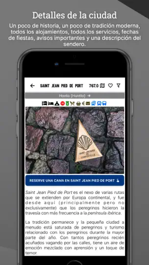 Captura de pantalla de Wise Pilgrim Camino Francés en iPhone 3
