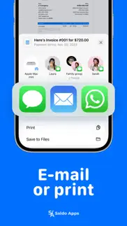 invoice maker by saldo apps iphone screenshot 3