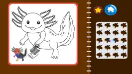 Game screenshot Cute Axolotl Coloring Game apk