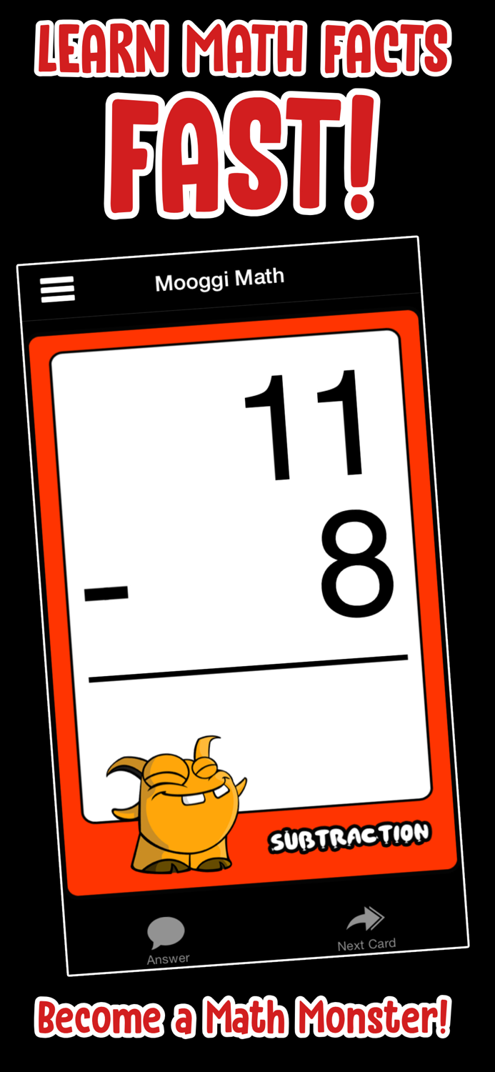 Mooggi Math Flash Cards