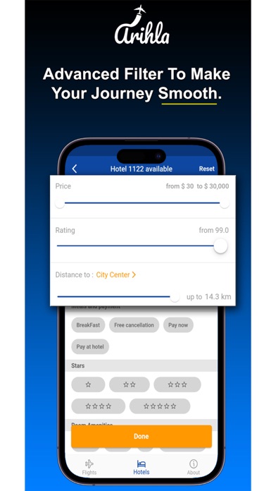 Arihla: Cheap Flights & Hotels Screenshot