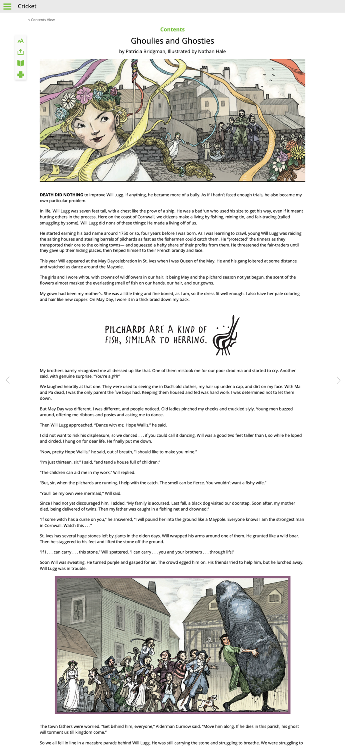 Cricket Mag Literature and Art