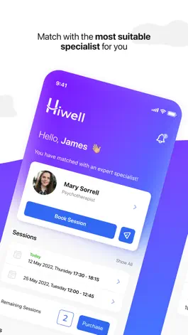 Game screenshot Hiwell Therapy & Mental Health apk