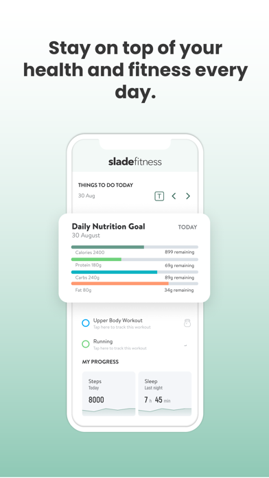 Slade Fitness Online Screenshot