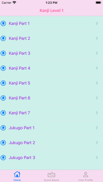 Screenshot #1 pour Kanji Level 1