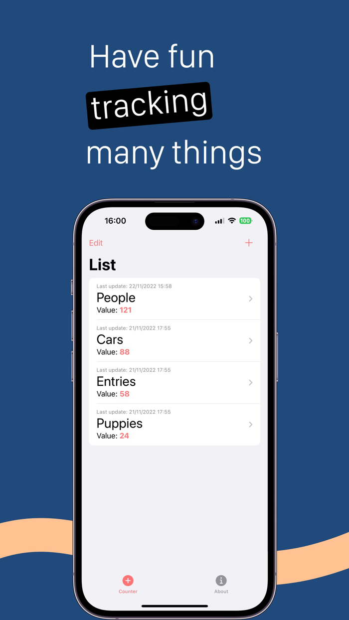 My Counter - Tap to track