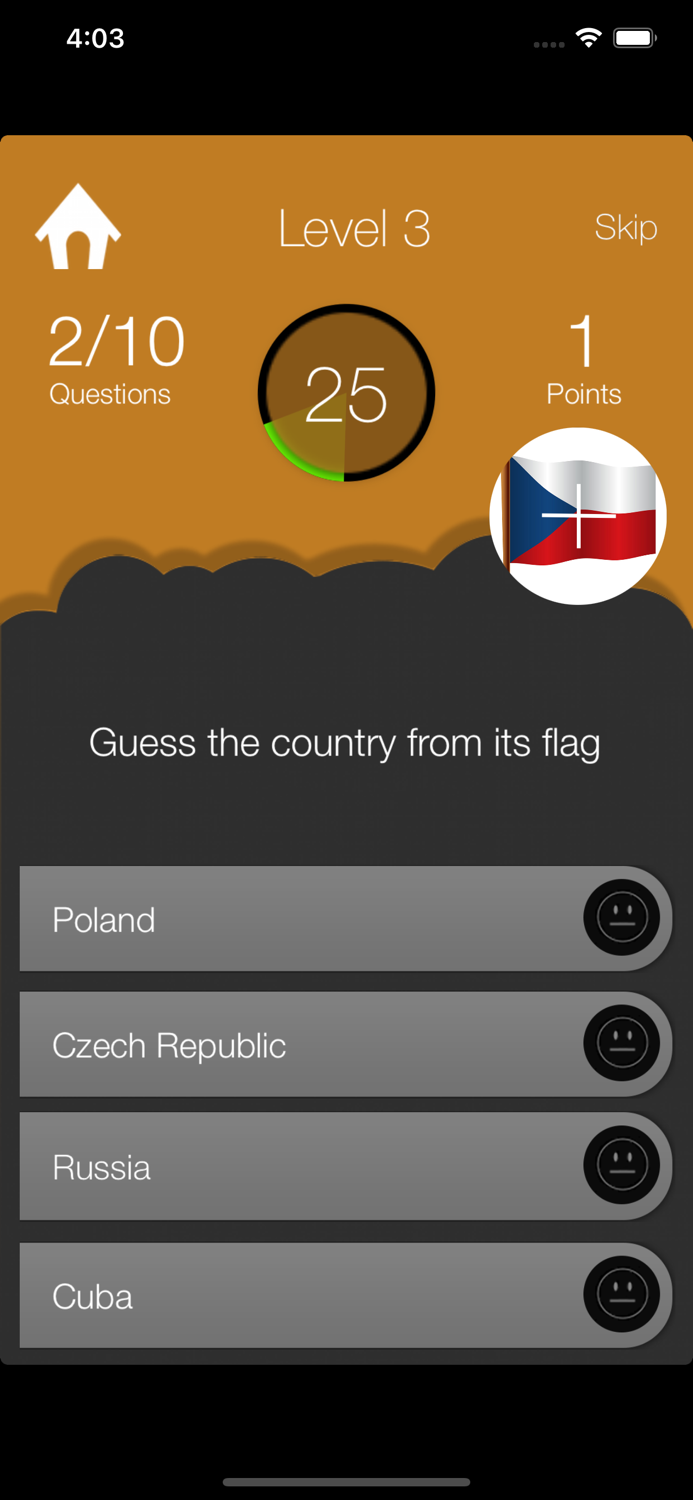 World Country Flags Quiz Game