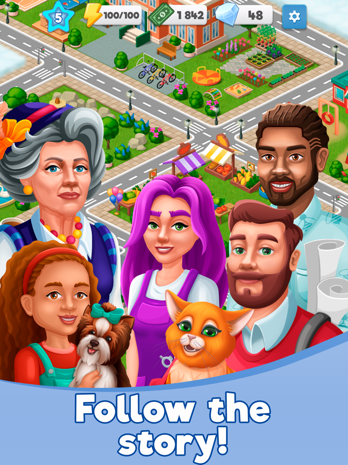 Riverside Merge - Build a City