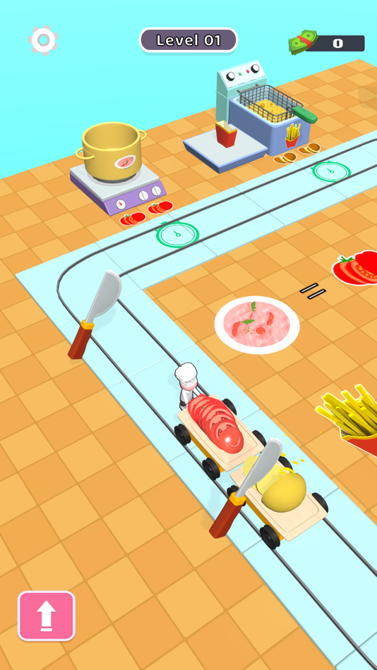 #1. Tiny Chef 3D (iOS) Podle: 彬 李