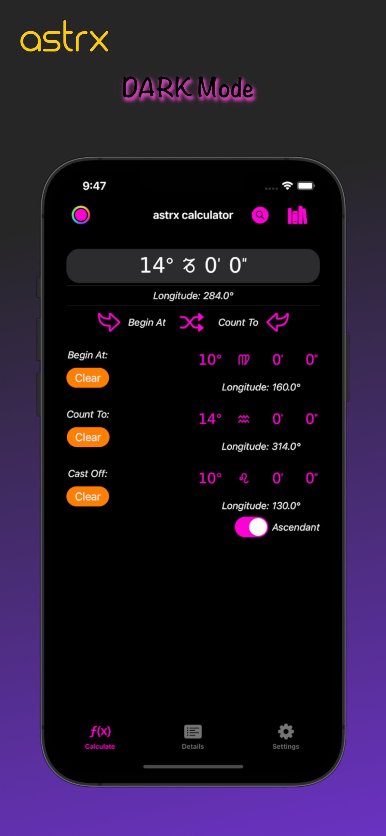 astrx Calculator