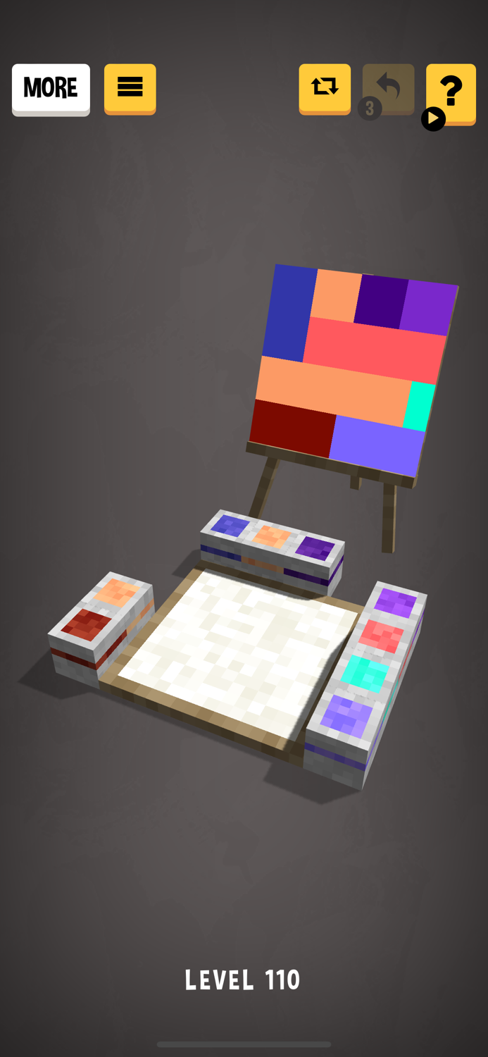 Color Buckets paint puzzle 3d