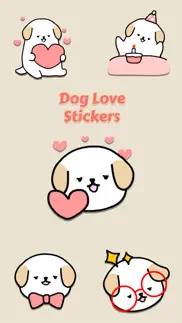 dog love stickers - wasticker iphone screenshot 1
