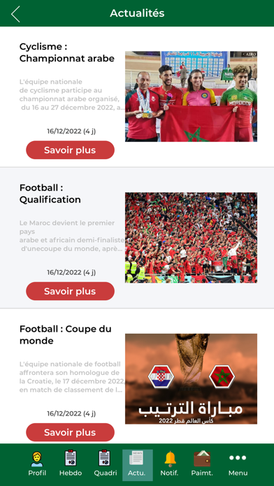CNOM SPORTIFS Screenshot