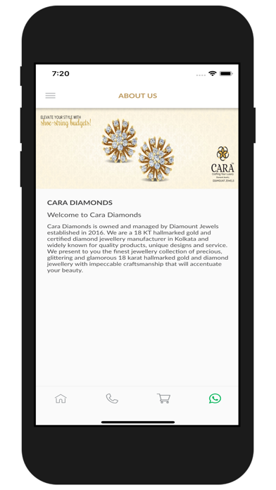 Cara Diamonds - Jewellery App Screenshot