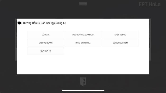 FPT HoLa- Học lái xe mô phỏng