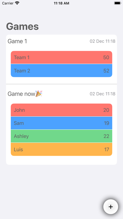 Screenshot #1 pour Skorr Scoreboard