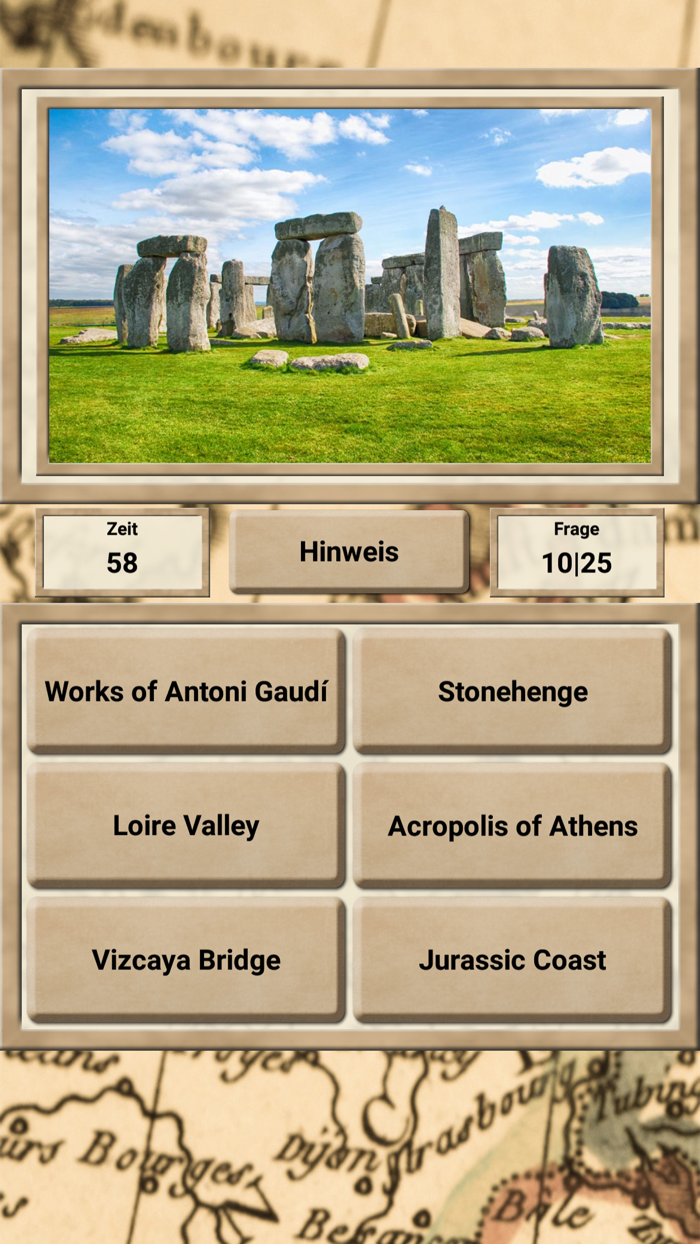 Europe Geography - Quiz Game