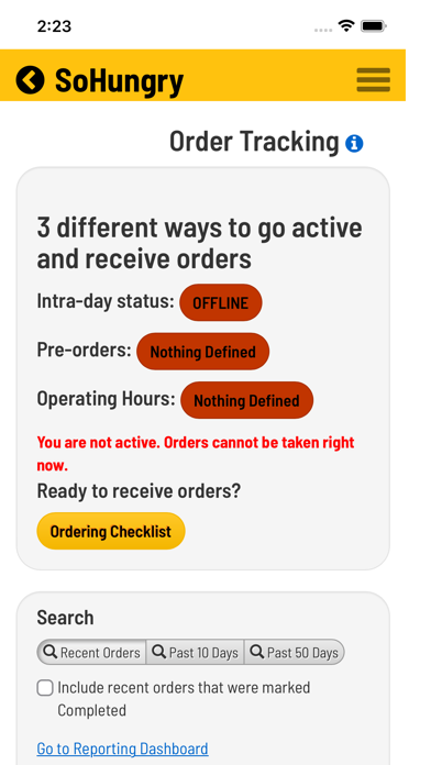 SoHungry.net Screenshot