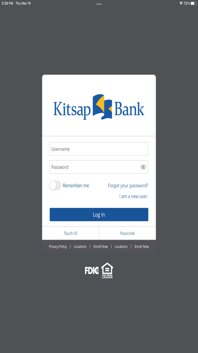 Kitsap Bank Mobile App Screenshot
