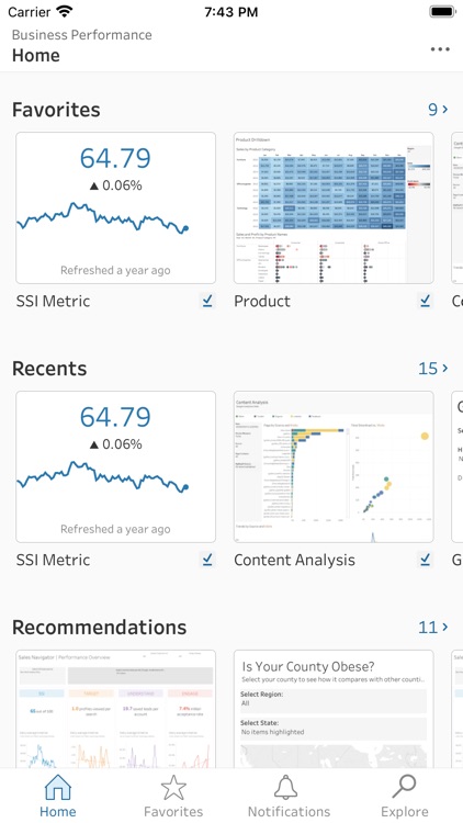 Tableau Mobile for BlackBerry