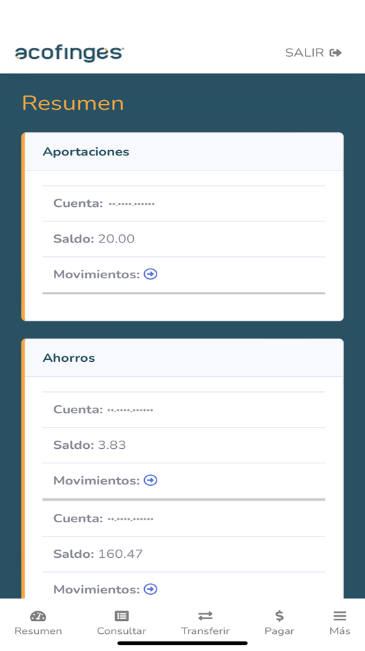 #2. acofinges (iOS) 由: Aso. Coop. de Ahorro y Cred de la Federacion de Ing. y Arq. de El Salvador de RL