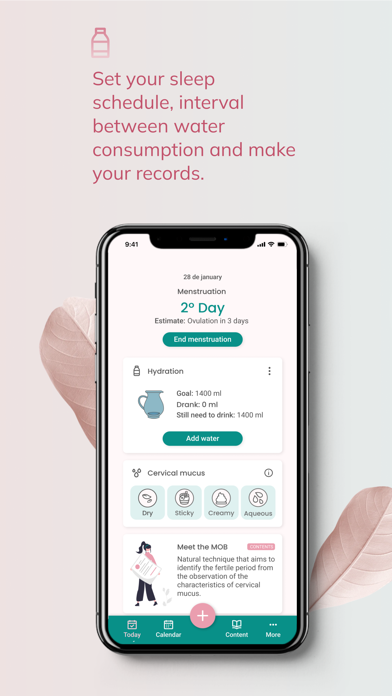 Lotus Menstrual Calendar Screenshot