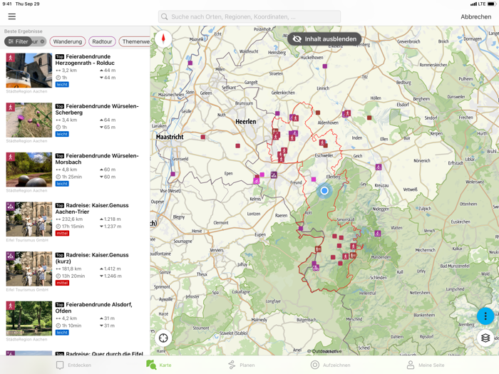Tourenplaner Grünmetropole