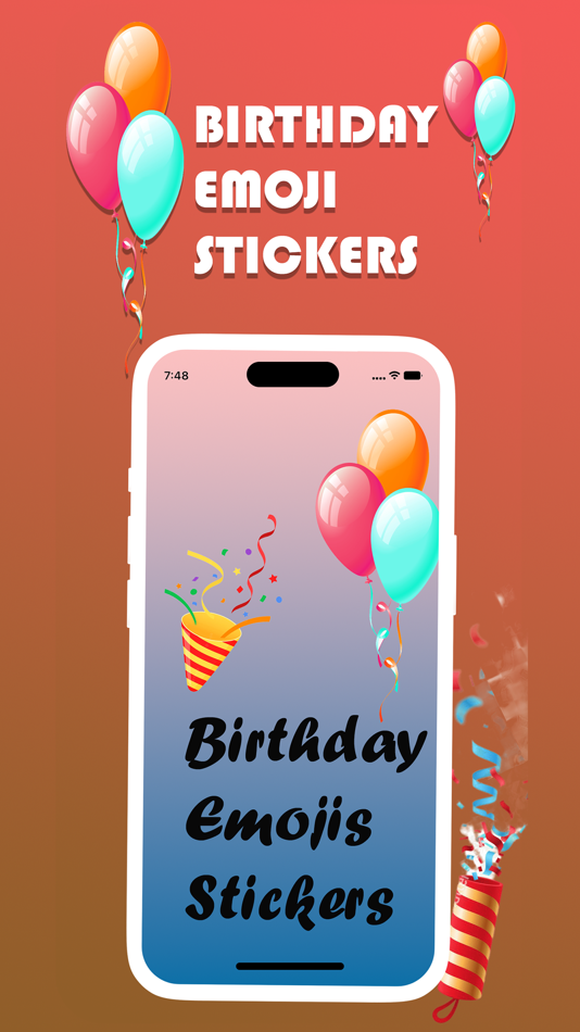 Birthday Emojis Stickers - 1.2 - (iOS)