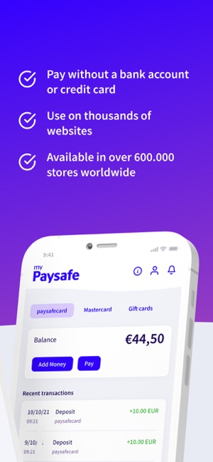 paysafecard - prepaid payments on the App Store