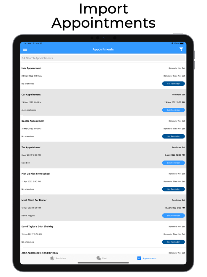 Reminderbase Scheduled Text