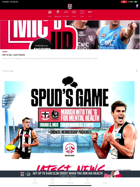 Screenshot #4 pour St Kilda Official App