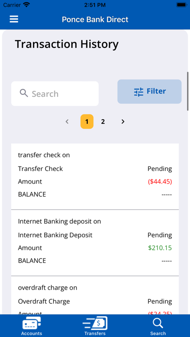 Ponce Bank Direct Screenshot