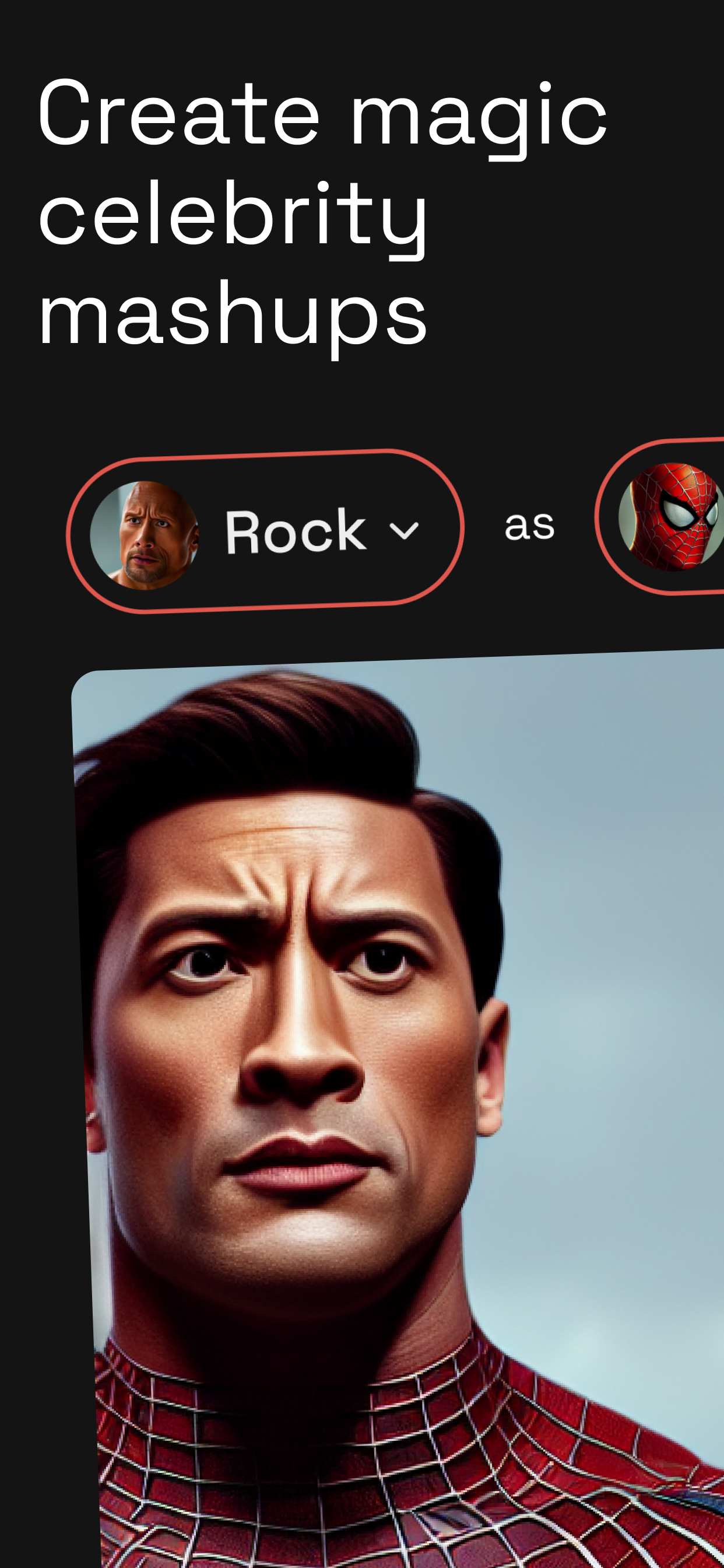 Recasty AI: celebs mashups