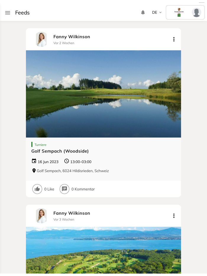 Porsche Green Club App