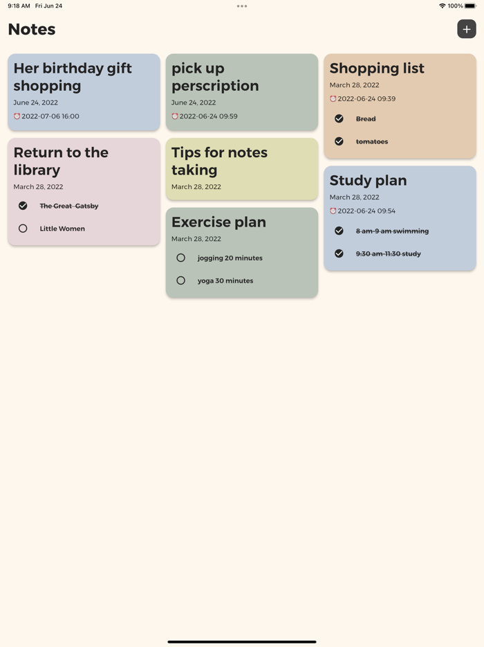 Onlynotememocheck listnotes