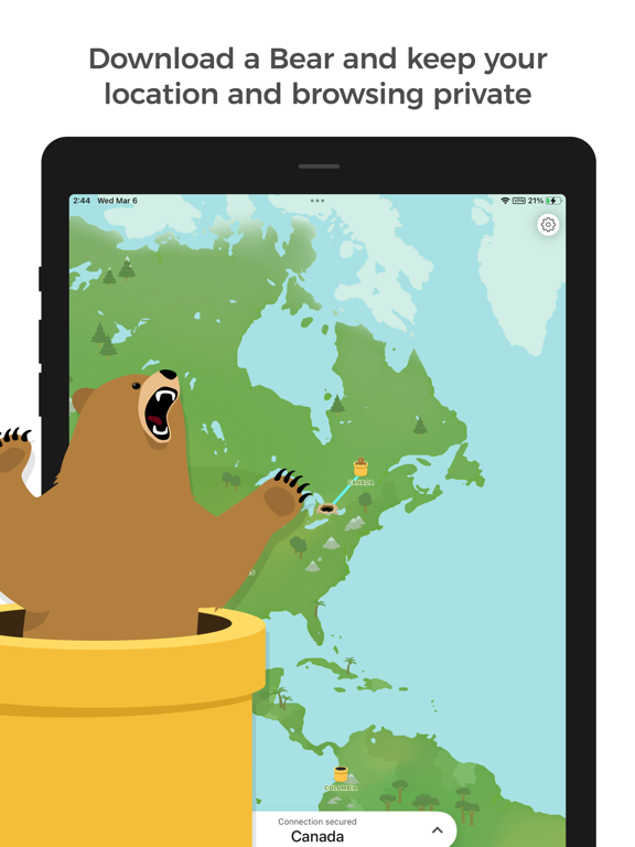 Screenshot #4 pour TunnelBear: Secure VPN & Wifi