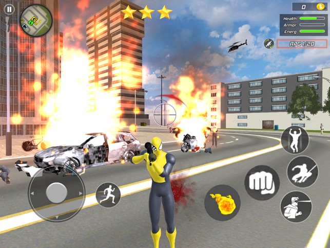 Flying Spider Hero: Crime City on the App Store